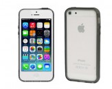 Protector Bumper Serie Basic iPhone 5/5S - Negro Translucido